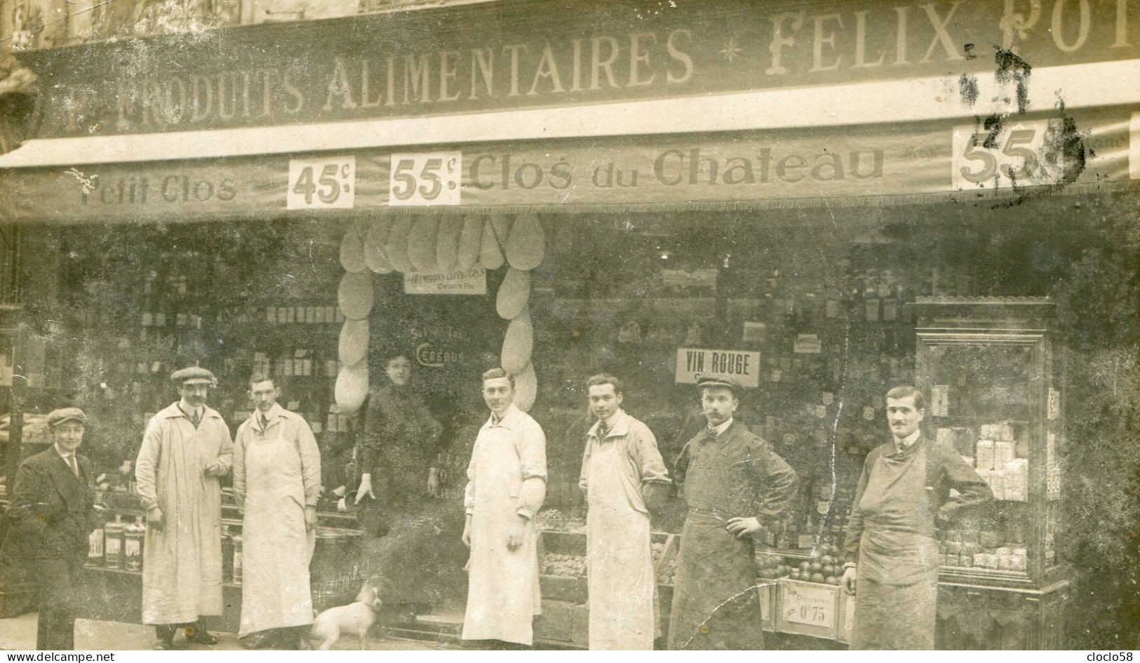 PRODUITS ALIMENTAIRES FELIX POTIN BOUTIQUE ET SERVEURS - Anciennes (Av. 1900)