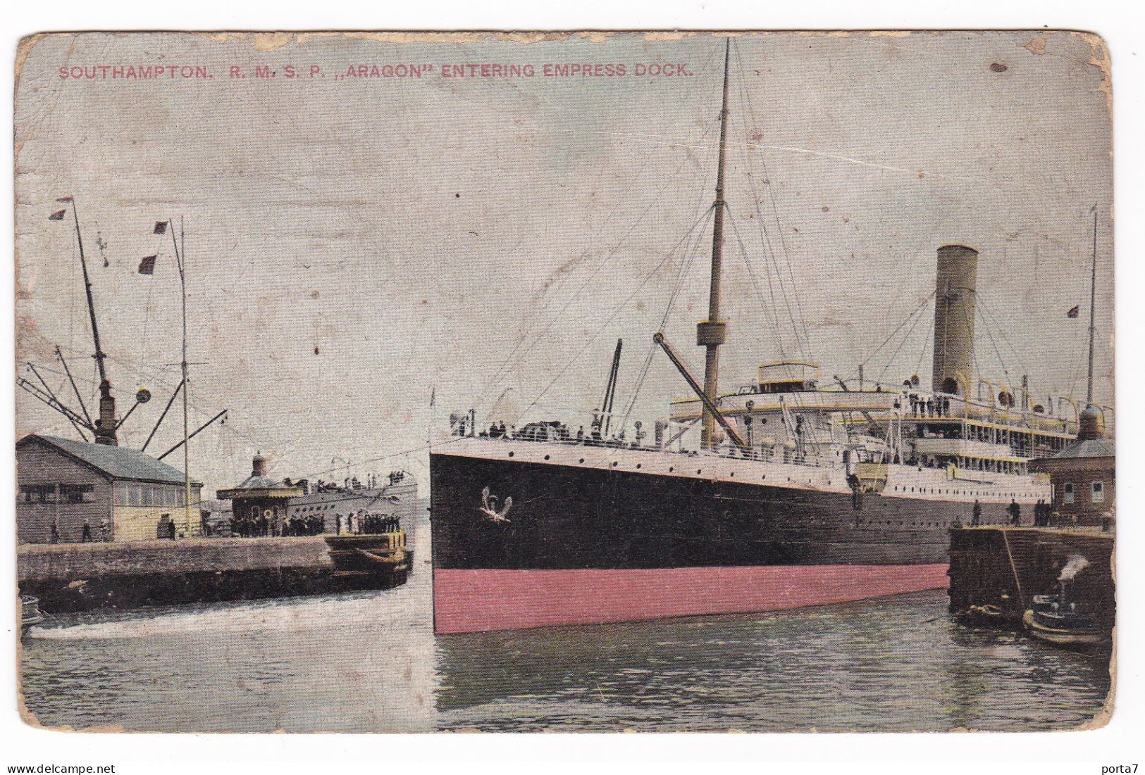NAVE - SHIP   - TUCK's POST CARD - SOUTHAMPTON - CARTOLINA VIAGGIATA - Piroscafi