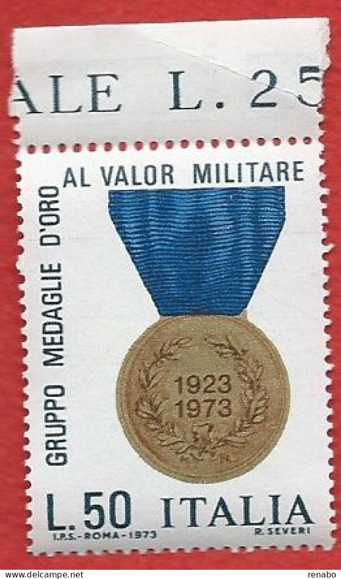 Italia, Italy, Italie, Italien 1973; Gruppo Medaglie D'oro Al Valor Militare, Gold Medals For Military Valor; Bordo. - Militaria