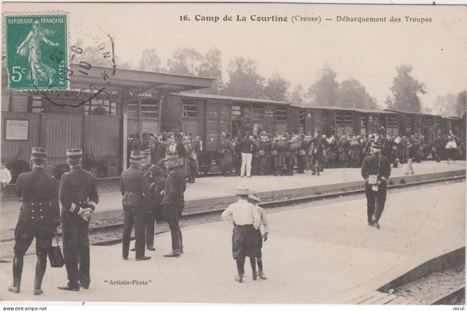 CREUSE - 16 - Camp De La Courtine - Débarquement Des Troupes - Andere & Zonder Classificatie