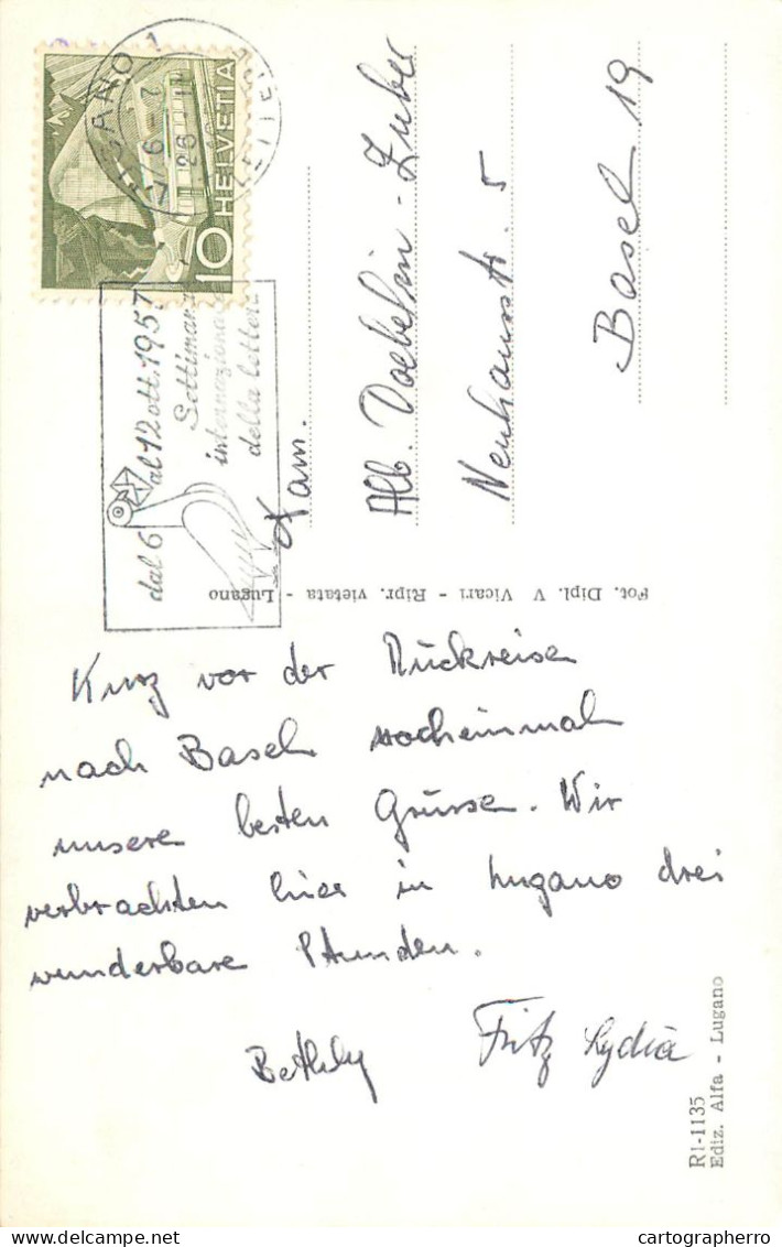 Postcard Switzerland Lugano - Autres & Non Classés