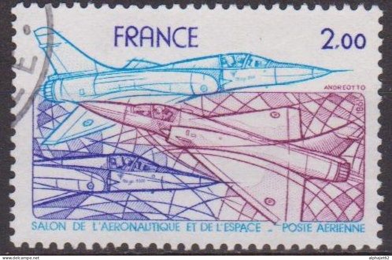 Aviation - Salon Aéronautique Du Bourget - FRANCE - Avion Dassault Mirage 2000 - N° 54 - 1981 - Used Stamps