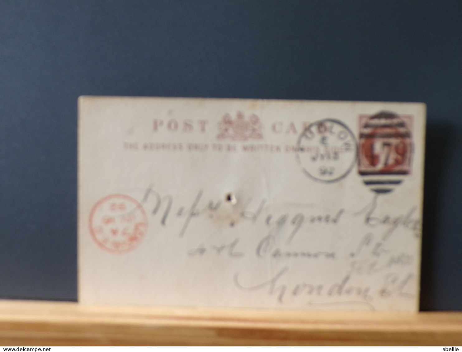 ENTIER568   CP G.B.  1892 - Interi Postali