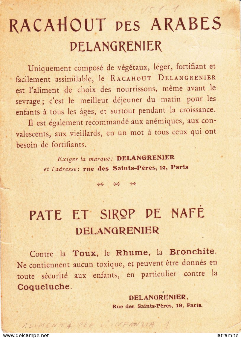 CAPPIELLO - Cartoncino Pubblicitario Firmato Francese RACAHOUT Des ARABES - Altri & Non Classificati