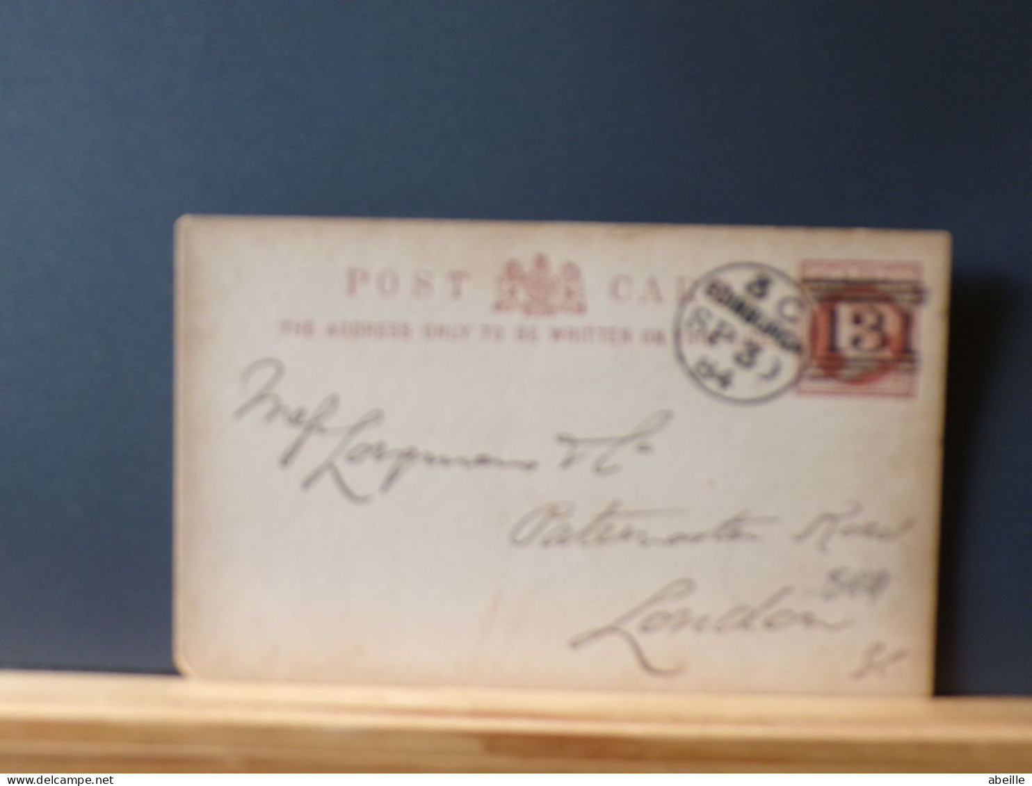 ENTIER569   CP G.B.  1884 - Postwaardestukken