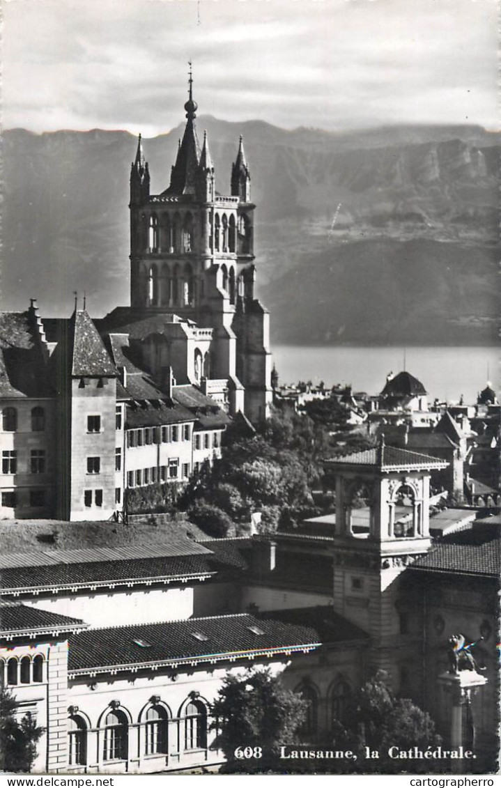 Postcard Switzerland Lausanne La Cathedrale - Autres & Non Classés