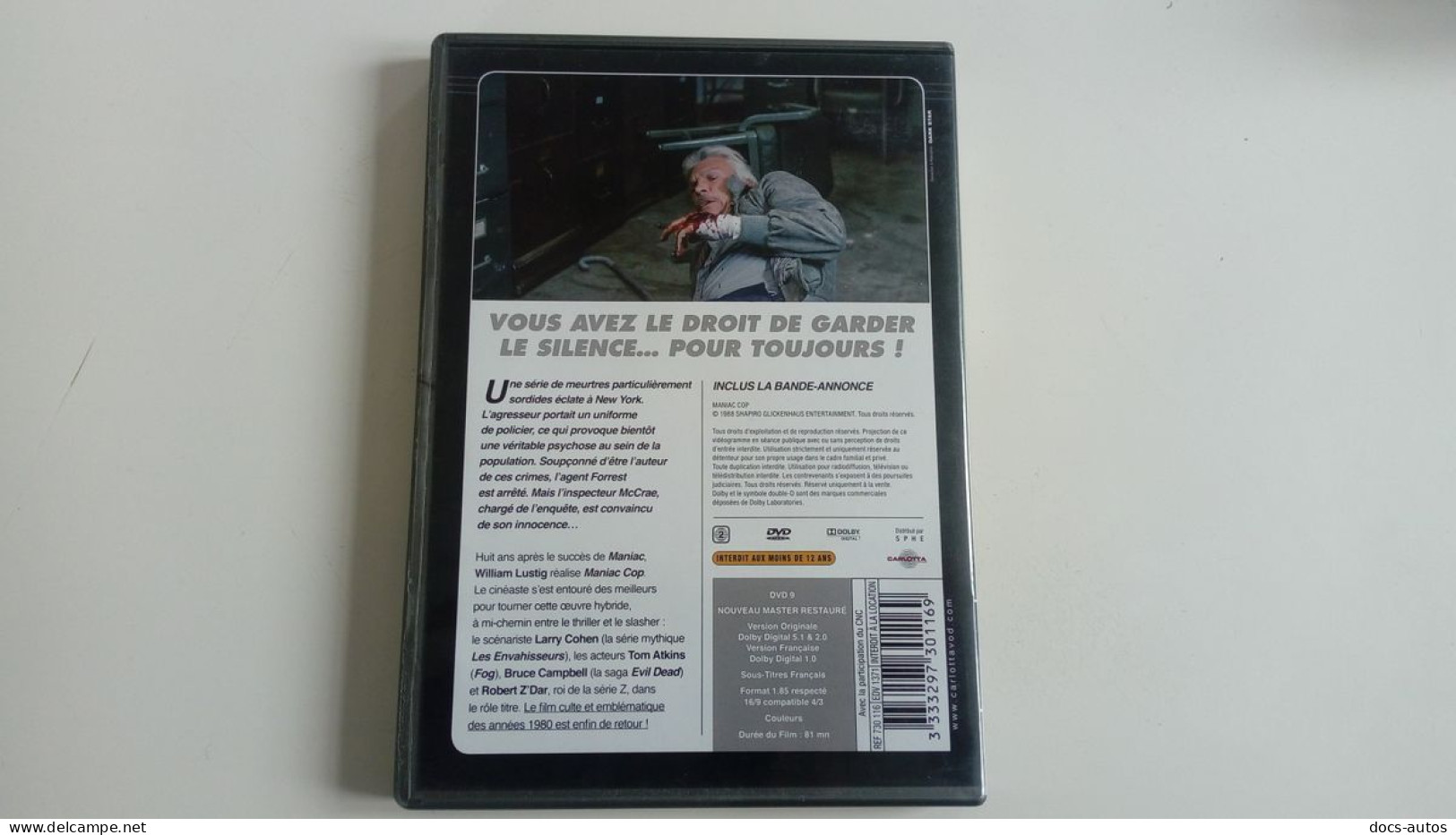 DVD Maniac Cop - Tom Atkins - Bruce Campbell+ - Action, Aventure