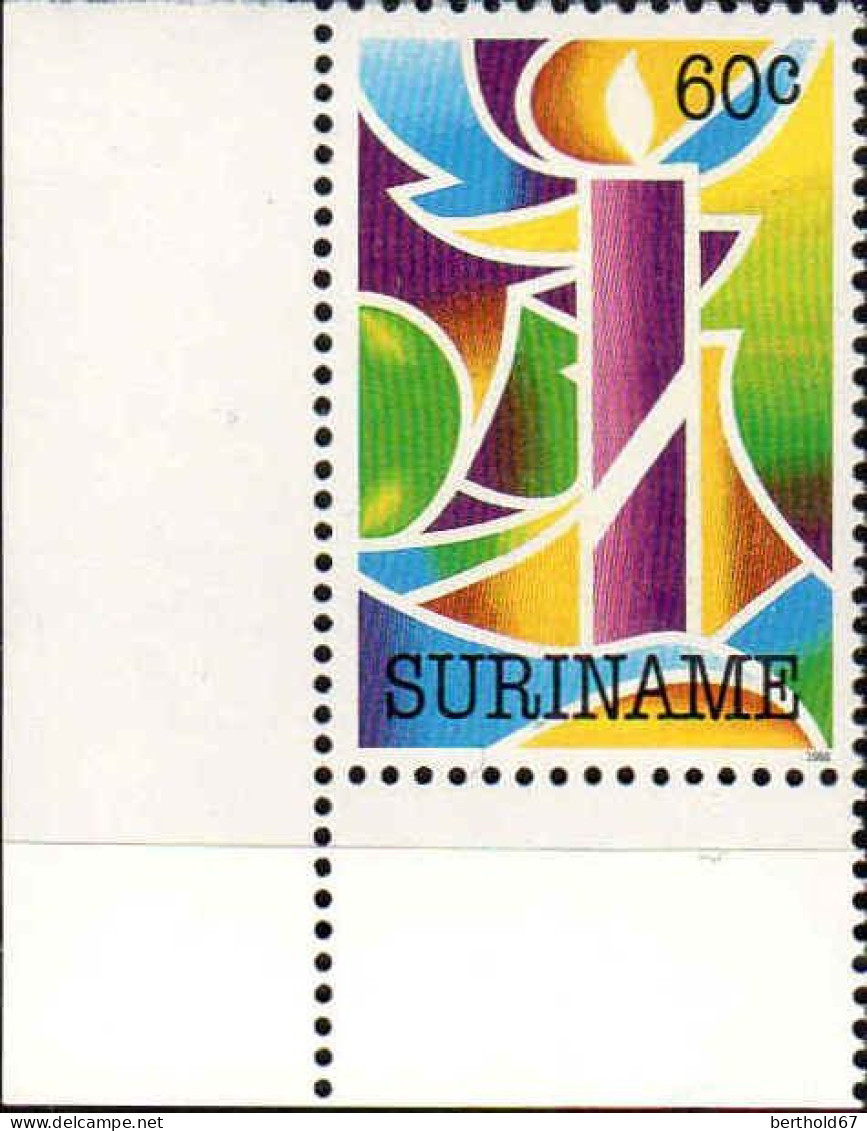 Suriname Poste N** Yv:1270/1273 Noël Coin De Feuille - Suriname