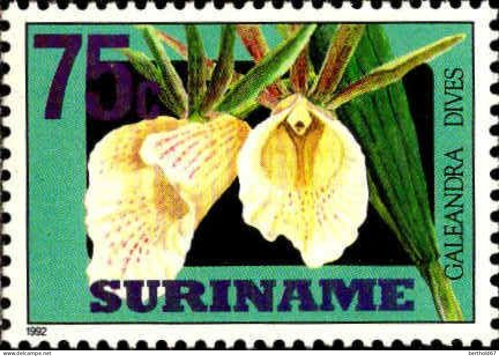 Suriname Poste N** Yv:1246/1251Orchidées - Surinam