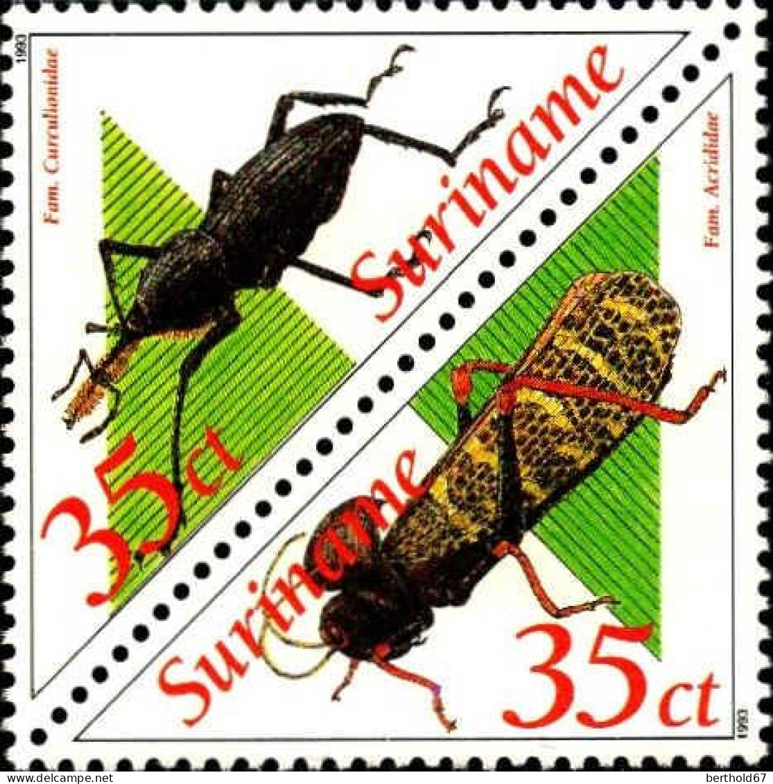 Suriname Poste N** Yv:1285/1296 Les Insectes - Suriname
