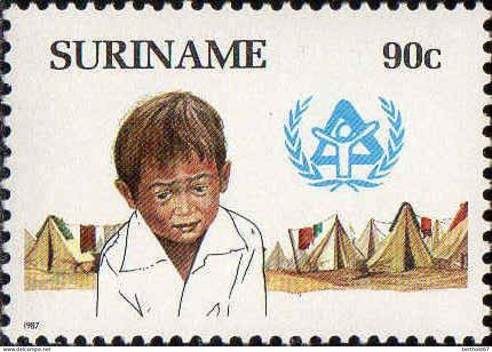 Suriname Poste N** Yv:1085/1086 Année Internationale Du Logement - Suriname