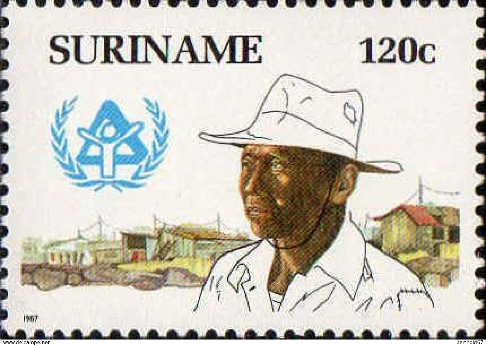 Suriname Poste N** Yv:1085/1086 Année Internationale Du Logement - Suriname