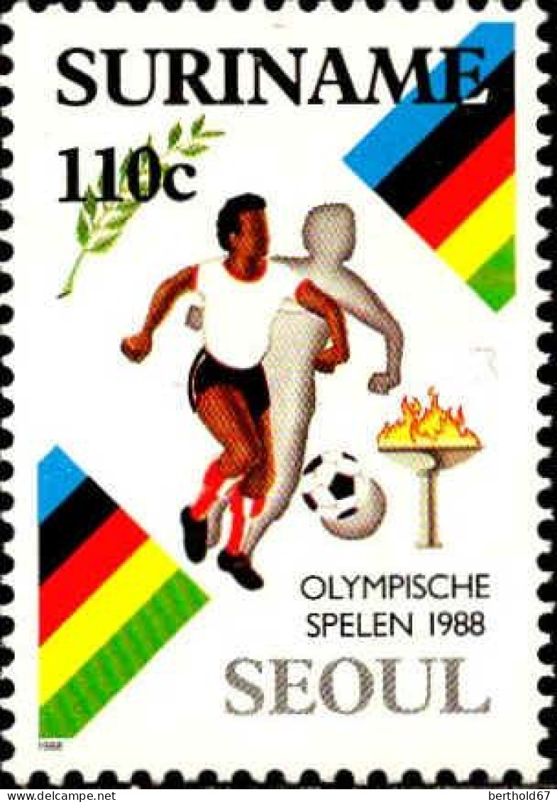 Suriname Poste N** Yv:1125/1128 Jeux Olympiques D'été Séoul - Suriname