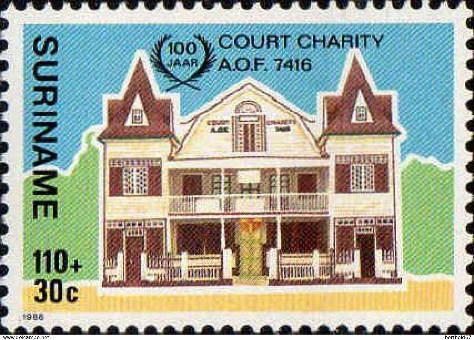 Suriname Poste N** Yv:1051/1052 Centenaire Du Court Charity - Suriname