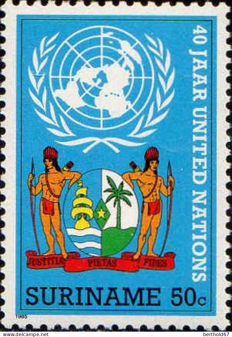 Suriname Poste N** Yv:1000/100140.Anniversaire De L'ONU - Surinam