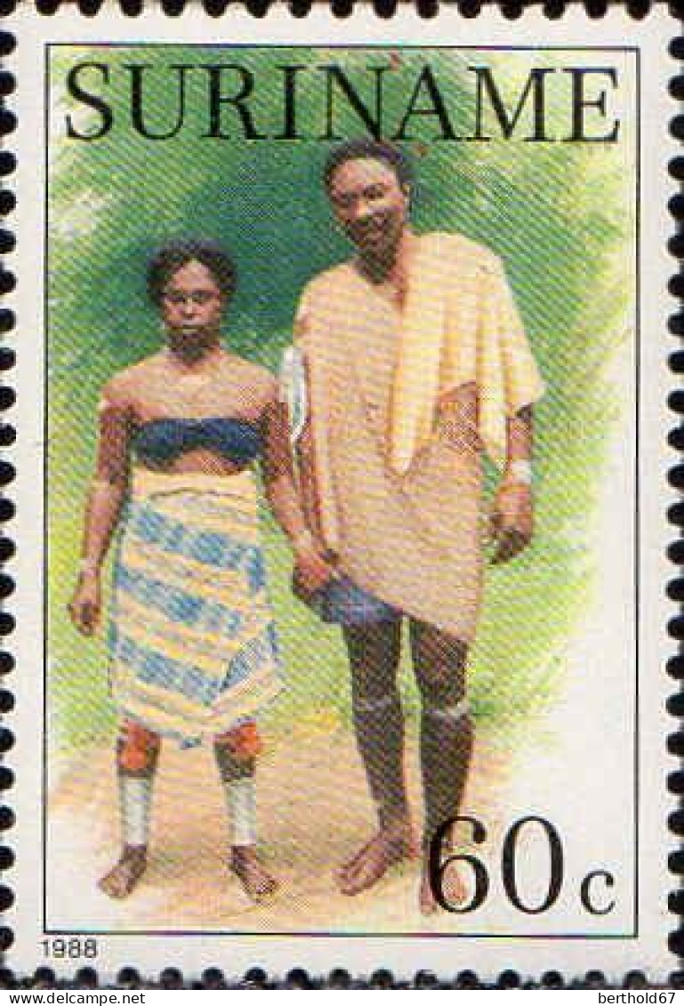 Suriname Poste N** Yv:1116/1121Traditions Costumes De Mariage - Suriname