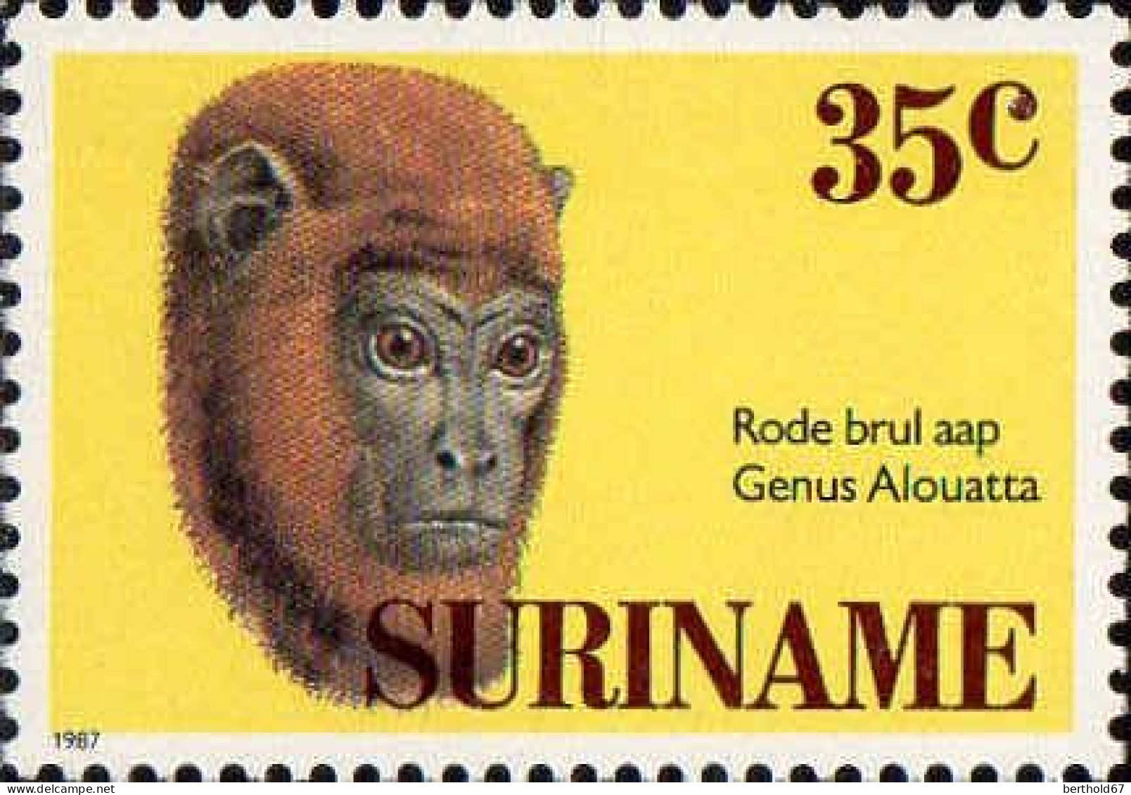 Suriname Poste N** Yv:1061/1064 Singes De Suriname - Surinam