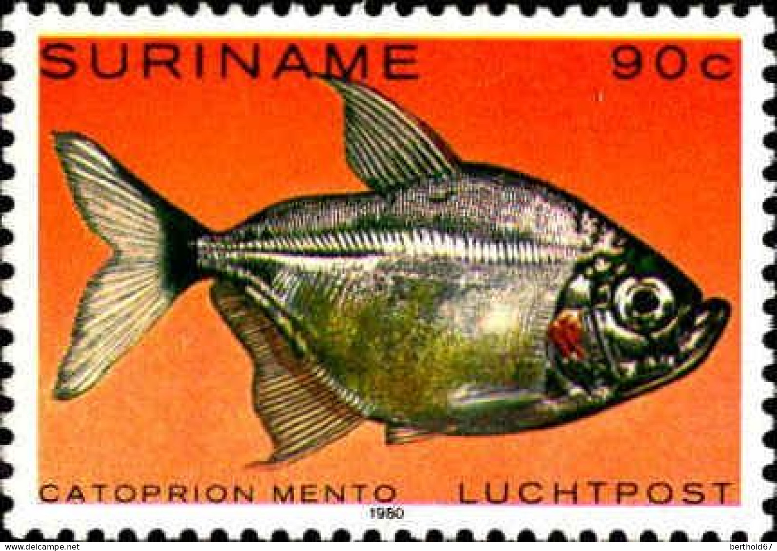 Suriname Avion N** Yv: 85/87 Poissons Tropicaux - Suriname