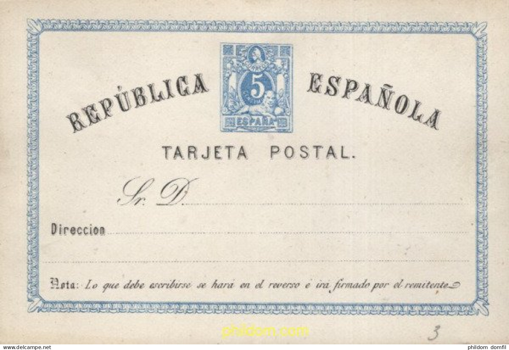 720411 MNH ESPAÑA 1873 MATRONA Y CIFRAS - Nuovi