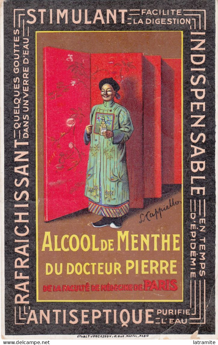 CAPPIELLO - Cartoncino Pubblicitario Firmato Francese DOCTEUR PIERRE - Altri & Non Classificati