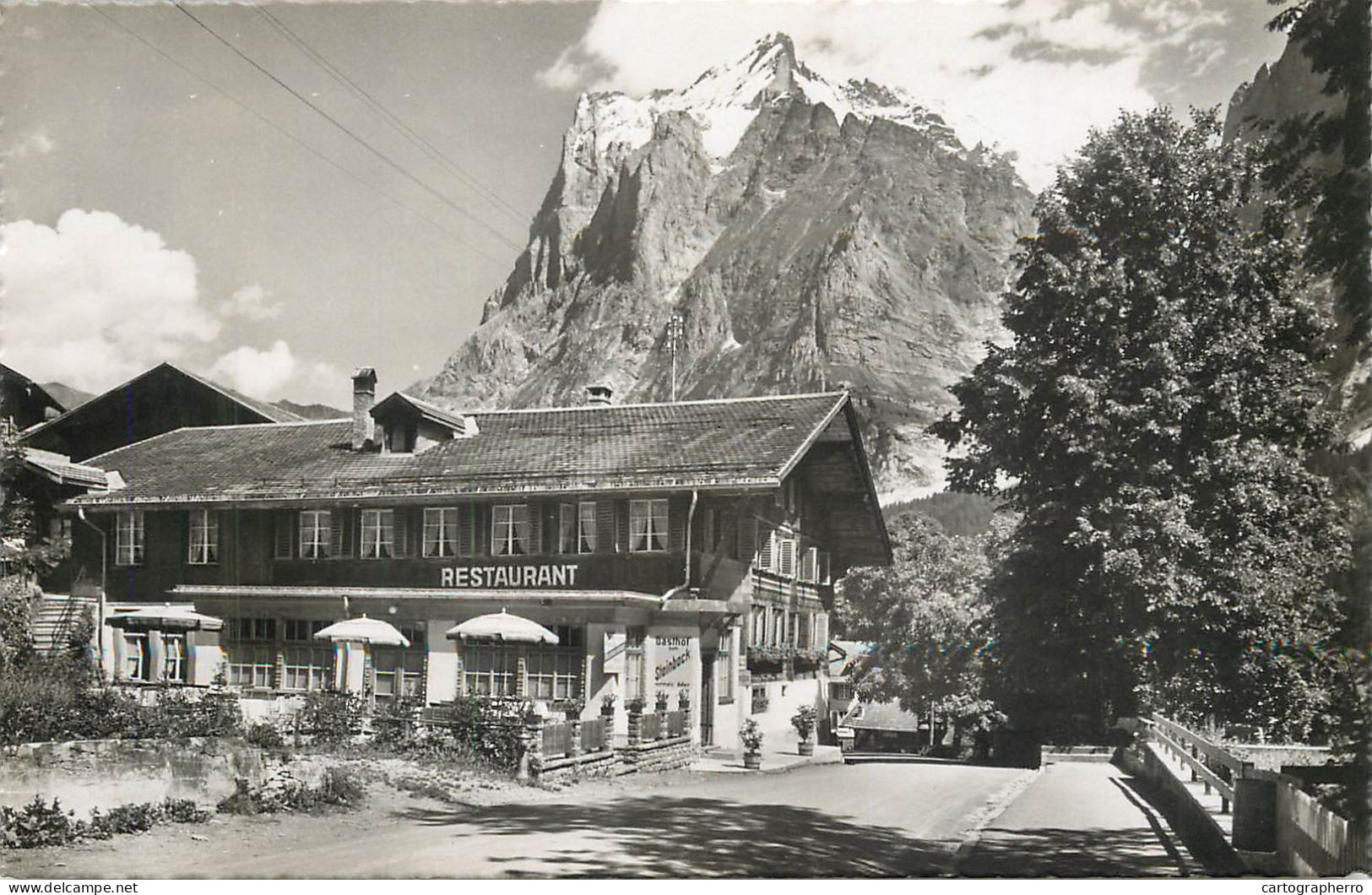 Postcard Switzerland Gasthof Steinbock Grindelwald - Autres & Non Classés