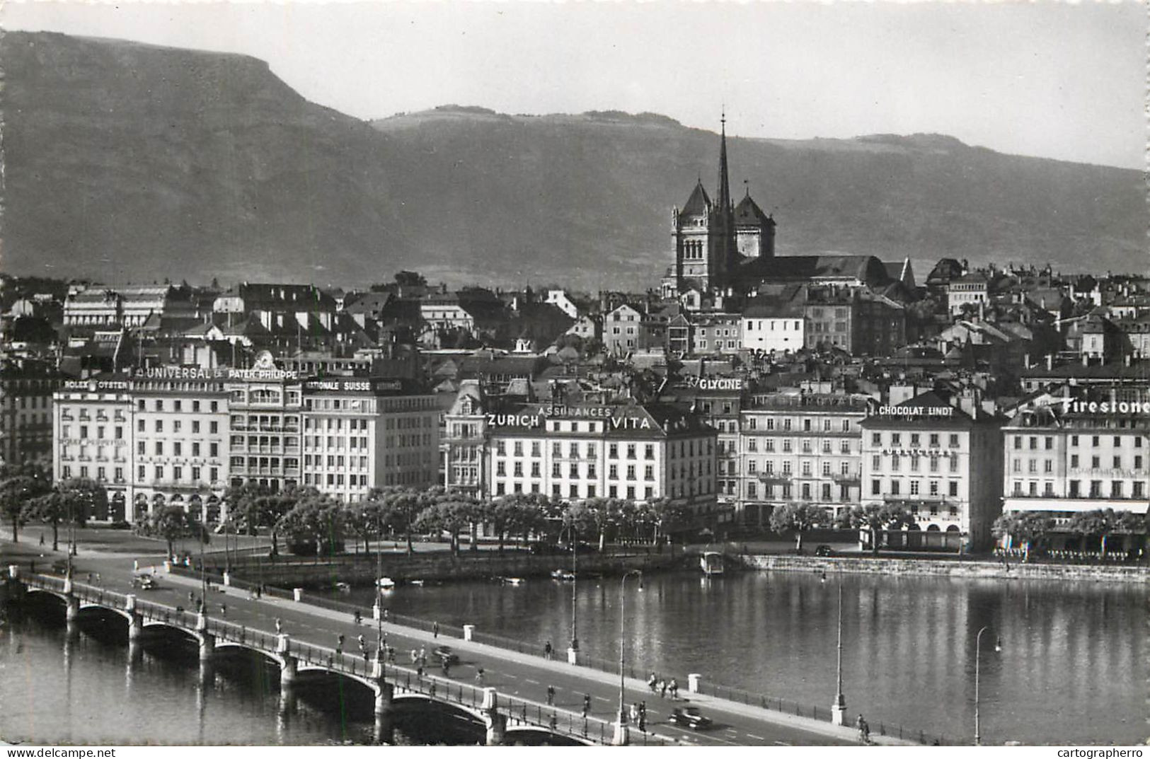 Postcard Switzerland Genève Bridge - Genève