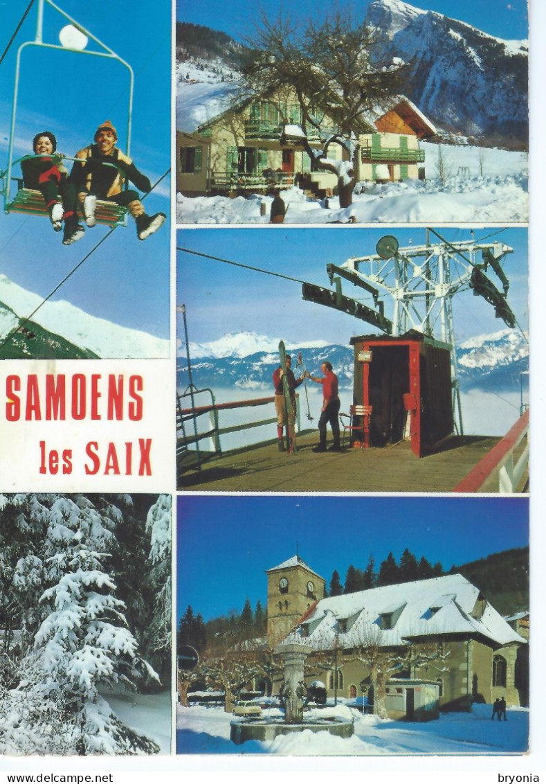 CPSM- 74 - SAMOENS Le Plateau Des Saix -petite Animation - TBE - 1974 - Samoëns