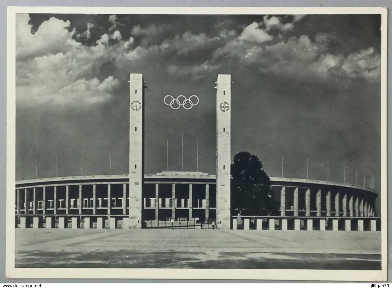 AK Berlin, Reichssportfeld, Stadion, Internationale Handwerks-Ausstellung Mit Sonderstempel Auf DR 665 - Lettres & Documents