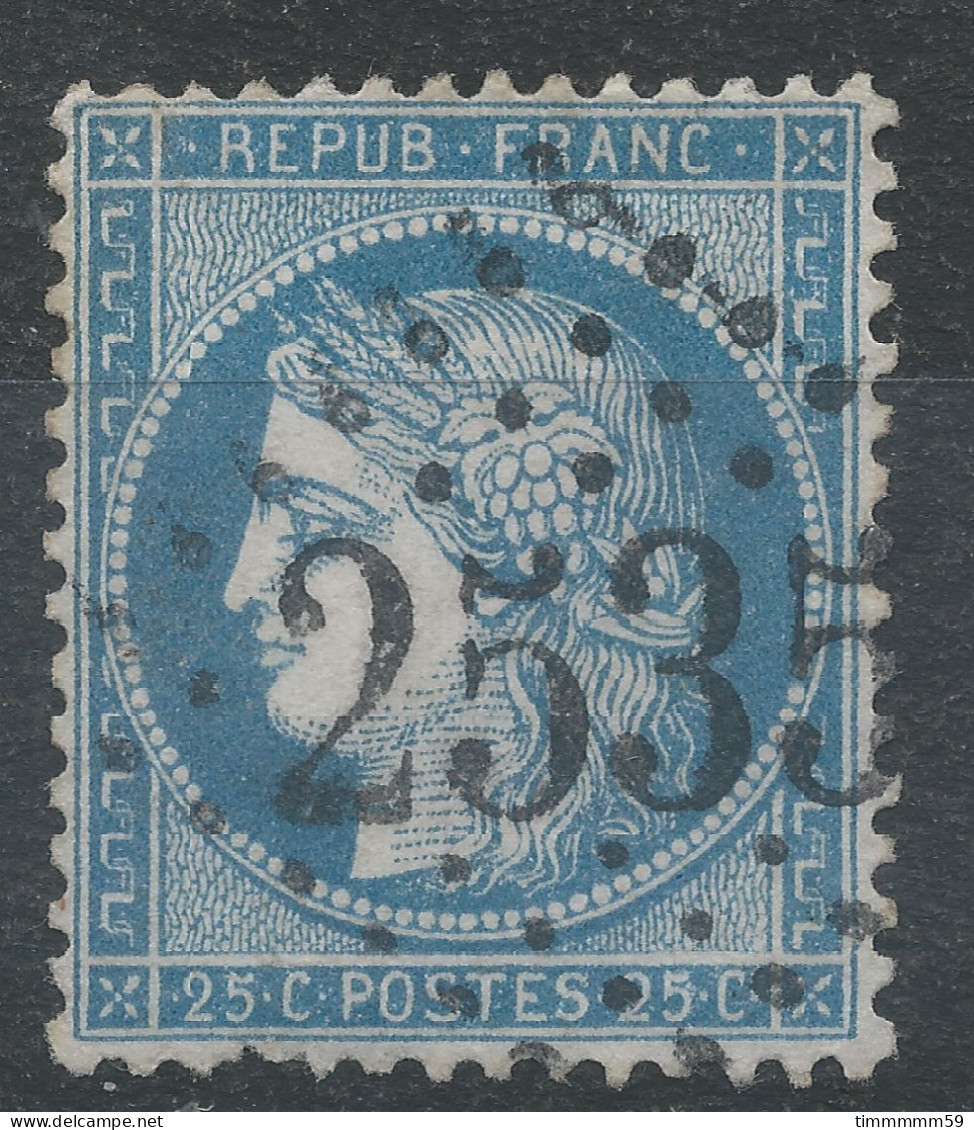 Lot N°83488   N°60, Oblitéré GC 2535 MOREZ-DU-JURA(38), Indice 3 - 1871-1875 Ceres