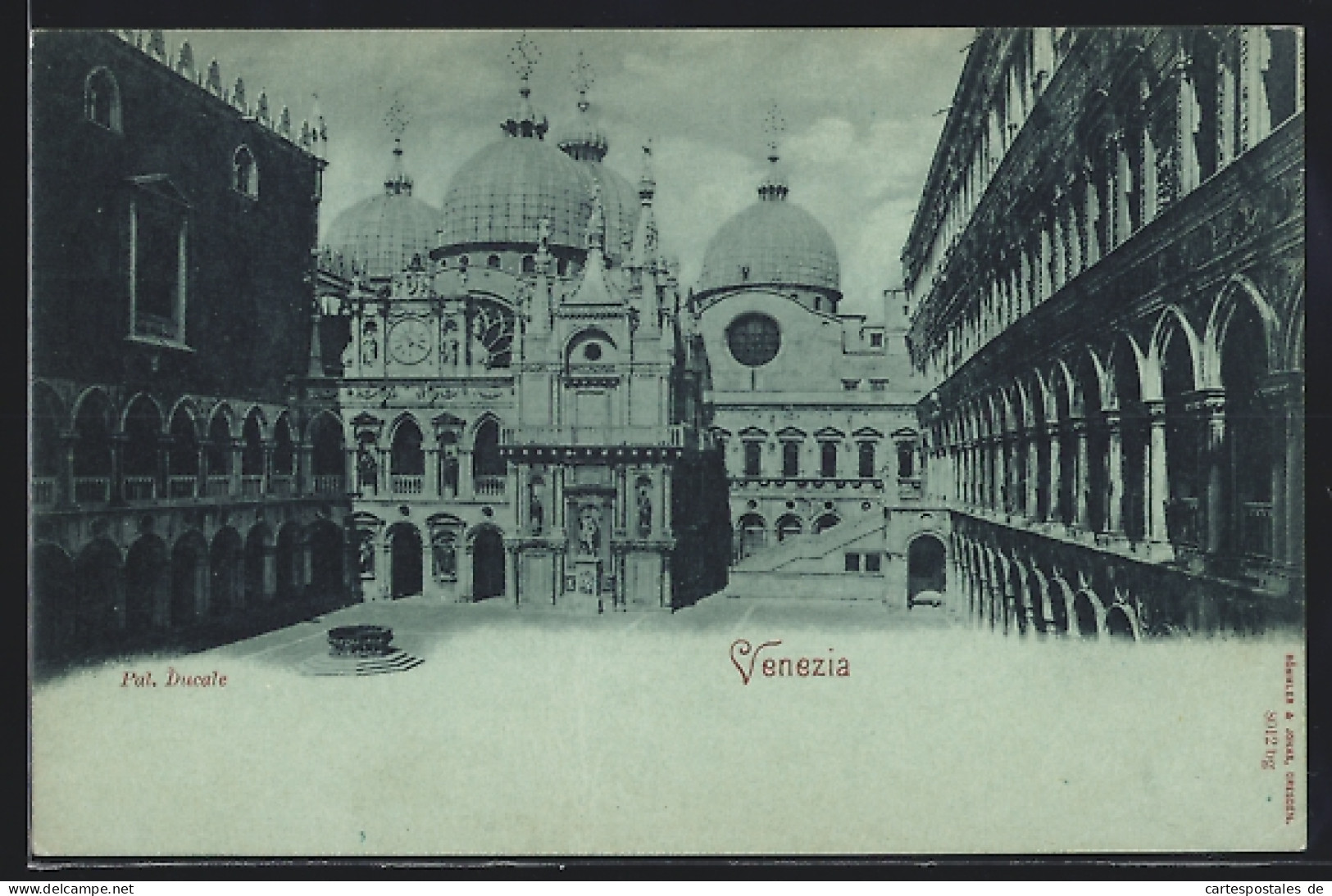 Lume Di Luna-Cartolina Venezia, Pal. Ducale  - Venezia (Venedig)
