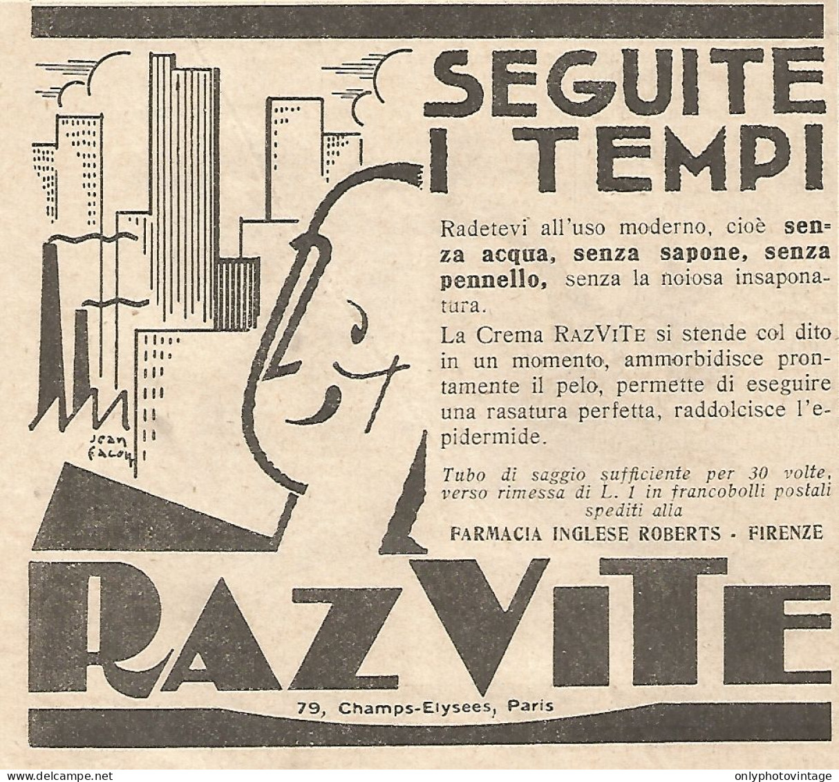 RAZVITE - Seguite I Tempi... - Pubblicitï¿½ Del 1932 - Vintage Advertising - Advertising