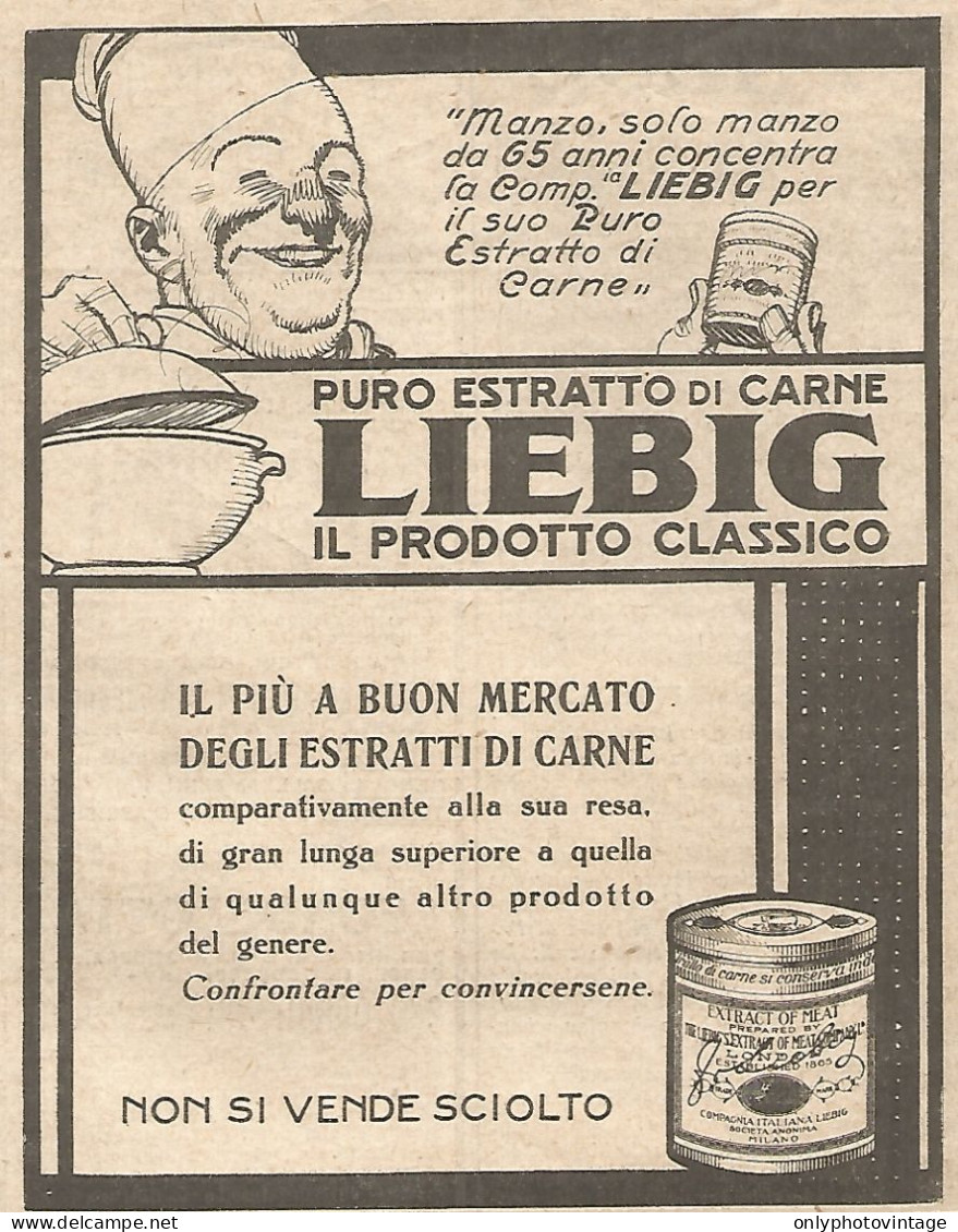 LIEBIG - Il Piï¿½ A Buon Mercato... - Pubblicitï¿½ Del 1932 - Vintage Advert - Advertising