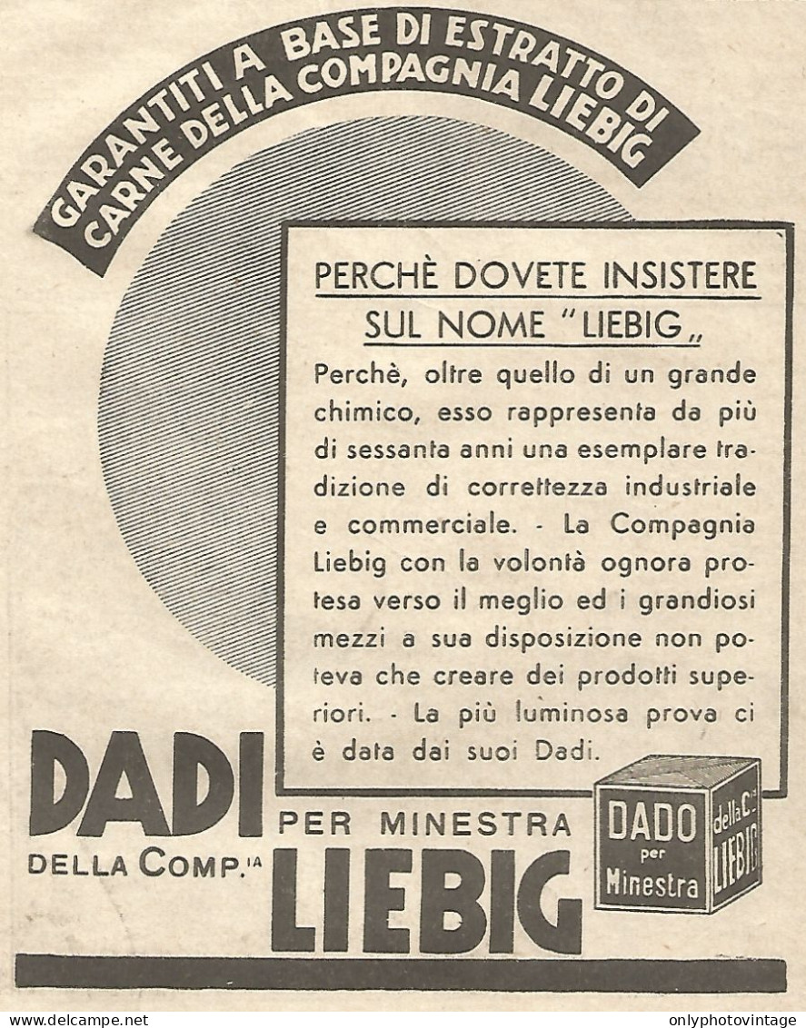 LIEBIG - Perchï¿½ Dovete Insistere... - Pubblicitï¿½ Del 1933 - Vintage Advert - Advertising