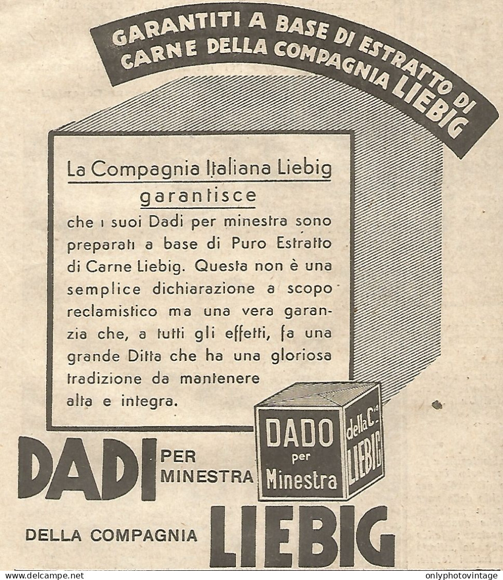 LIEBIG - La Compagnia Italiana... - Pubblicitï¿½ Del 1933 - Vintage Advert - Advertising