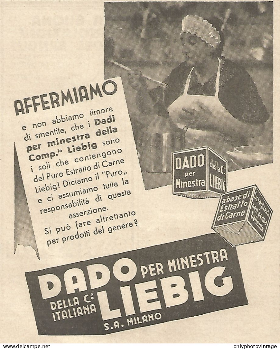 LIEBIG - Affermiamo... - Pubblicitï¿½ Del 1933 - Vintage Advertising - Publicités