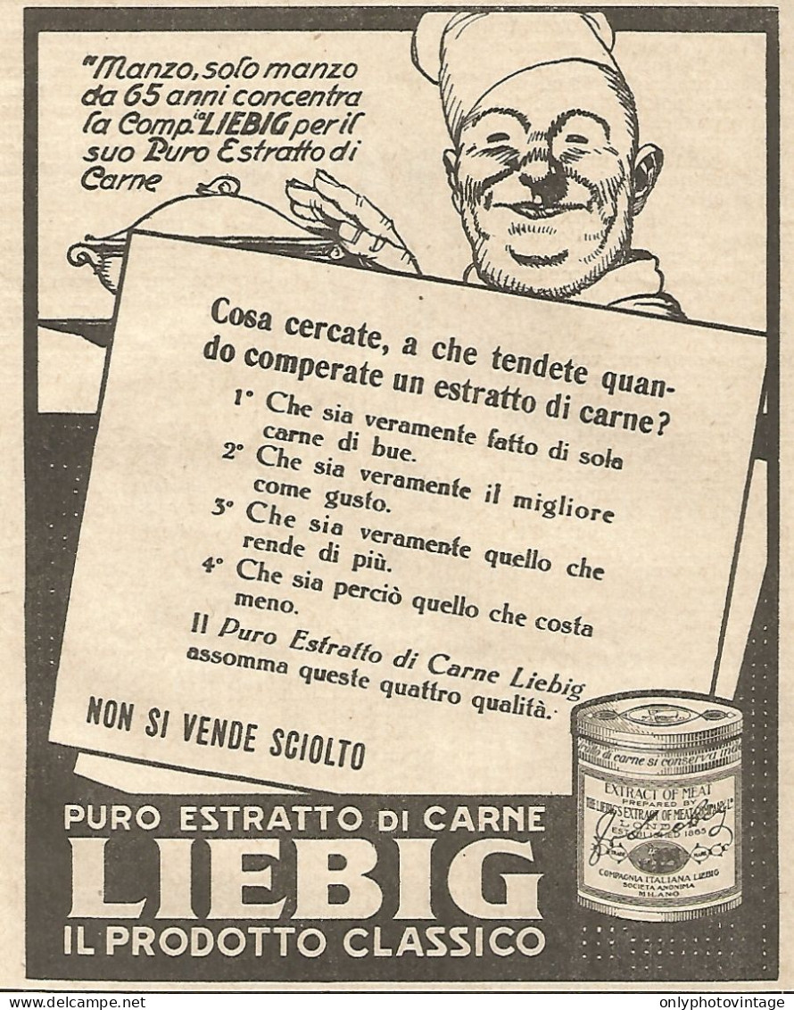 LIEBIG - Cosa Cercate, A Che... - Pubblicitï¿½ Del 1933 - Vintage Advert - Advertising