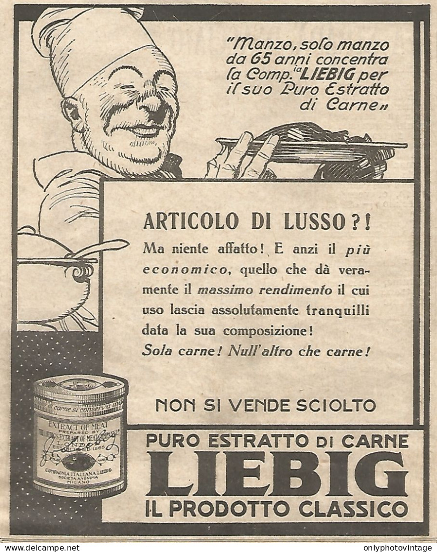 LIEBIG - Articolo Di Lusso!?... - Pubblicitï¿½ Del 1933 - Vintage Advert - Advertising
