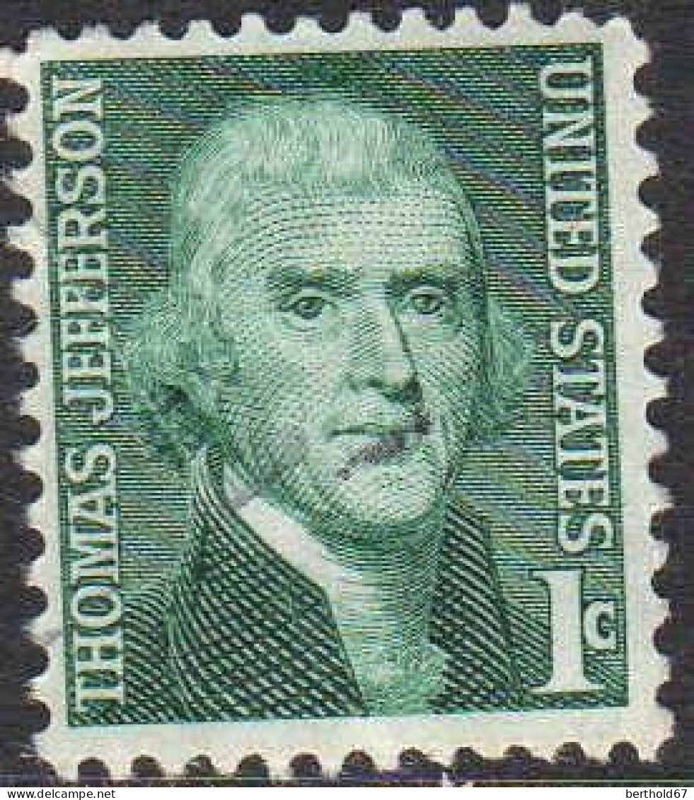 USA Poste Obl Yv: 816 Mi:940yA Thomas Jefferson 3rd President Of The USA (Obli. Ordinaire) - Used Stamps