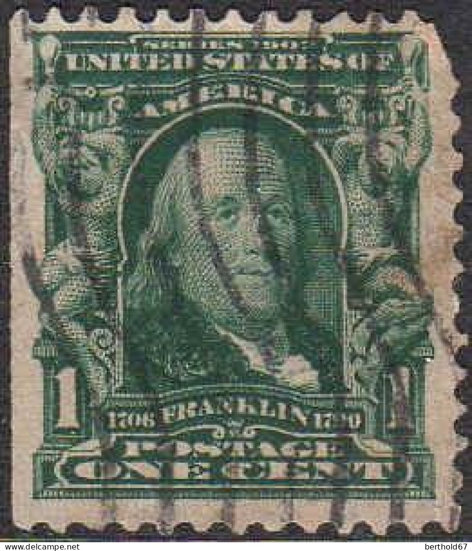 USA Poste Obl Yv: 144 Mi:138A Benjamin Frankling (Lign.Ondulées) - Usati