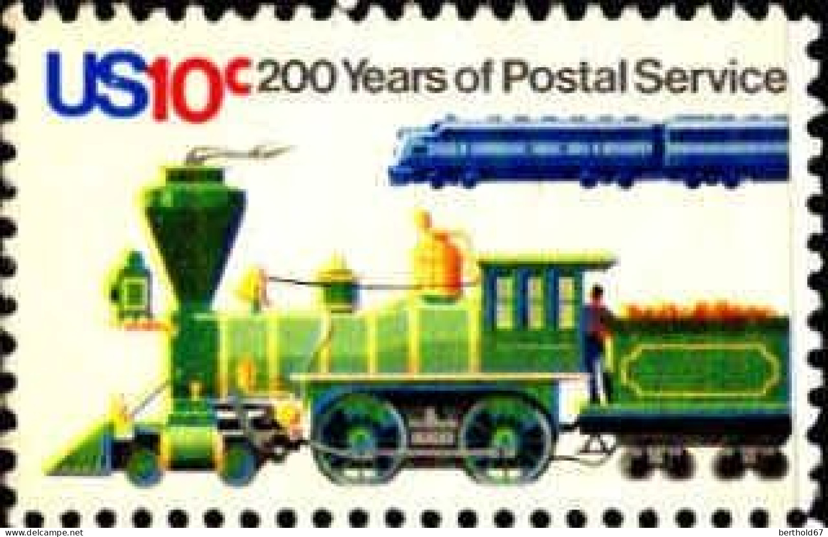 USA Poste N* Yv:1063 Mi:1182 200 Years Of Postal Service (sans Gomme) - Neufs