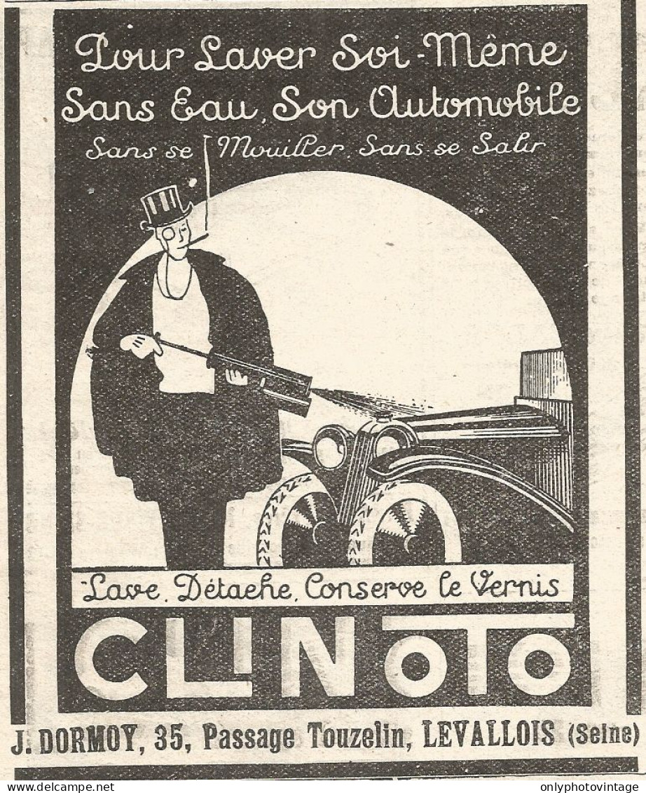 CLINOTO - Pubblicitï¿½ Del 1926 - Old Advertising - Advertising