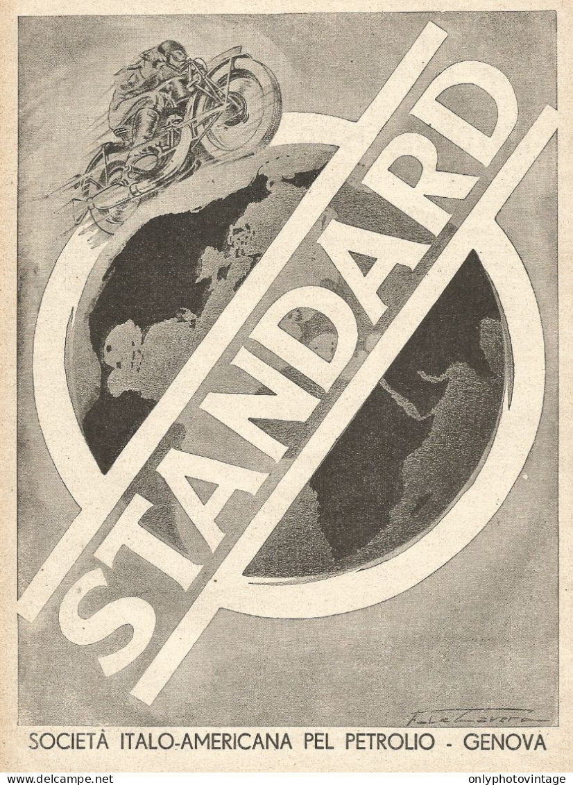 Standard - Illustrazione Futurista - Pubblicitï¿½ Del 1933 - Old Advertising - Reclame