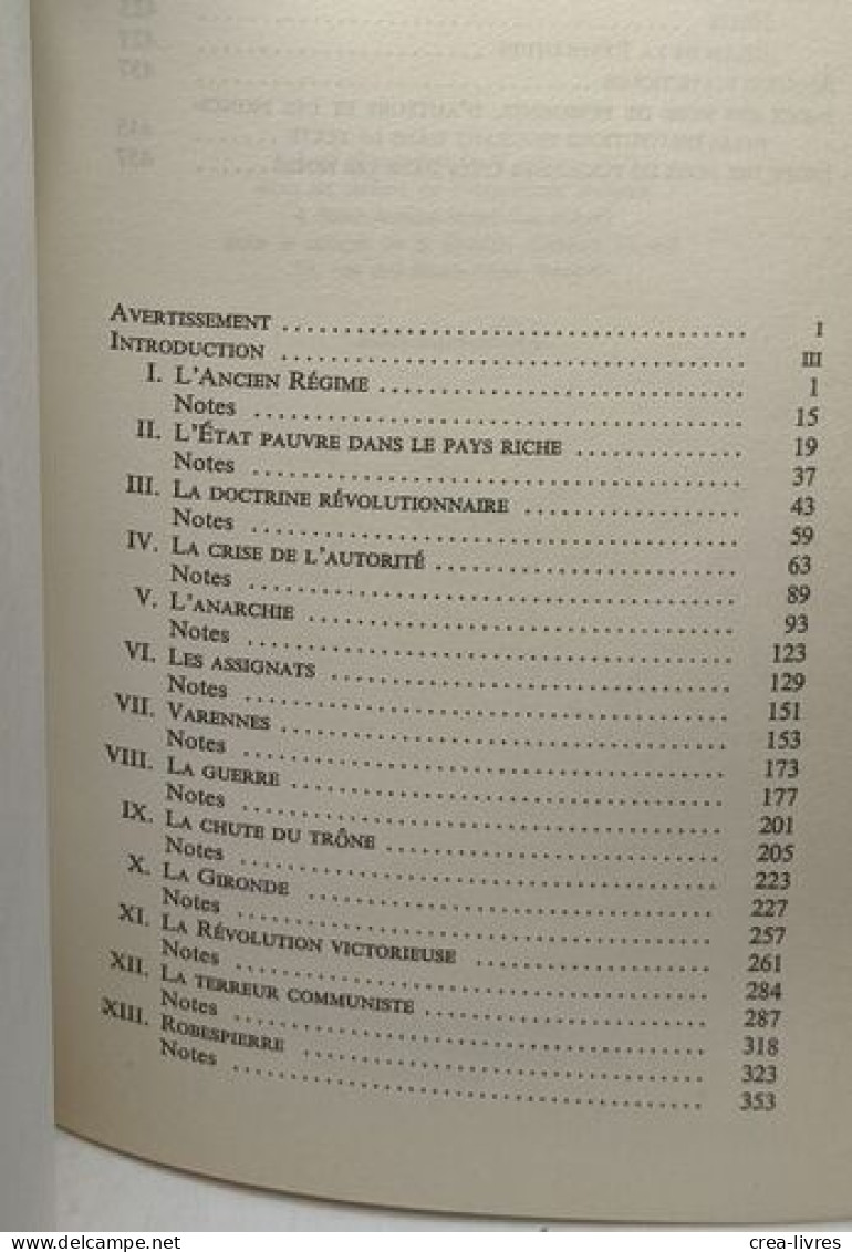 La Révolution Francaise édition Universitaire - Avec Bibliographie Critique Notes Et Index - Politiek