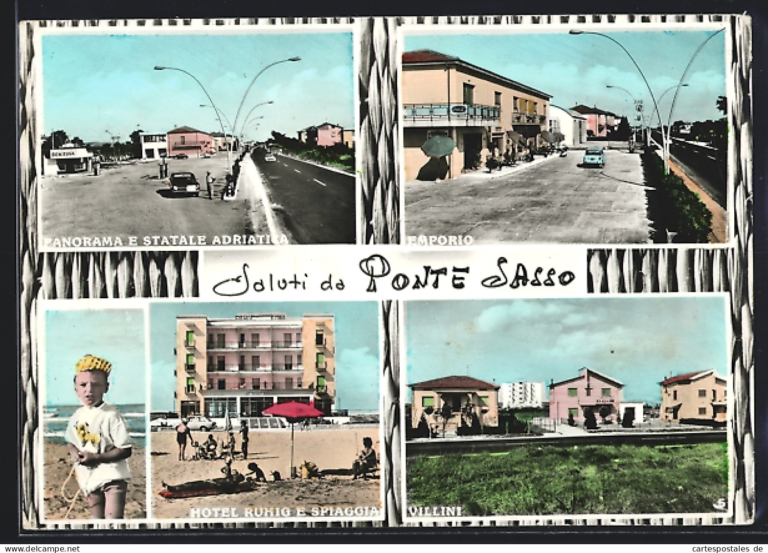 Cartolina Ponte Sasso, Emporio, Villini, Hotel Ruhig E Spiaggia  - Other & Unclassified