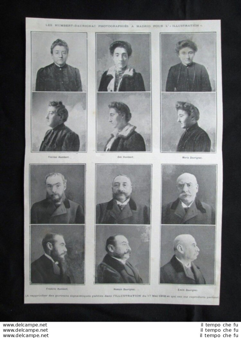 Gli Humbert-Daurignac Fotografati A Madrid Per L'Illustration Stampa Del 1903 - Otros & Sin Clasificación