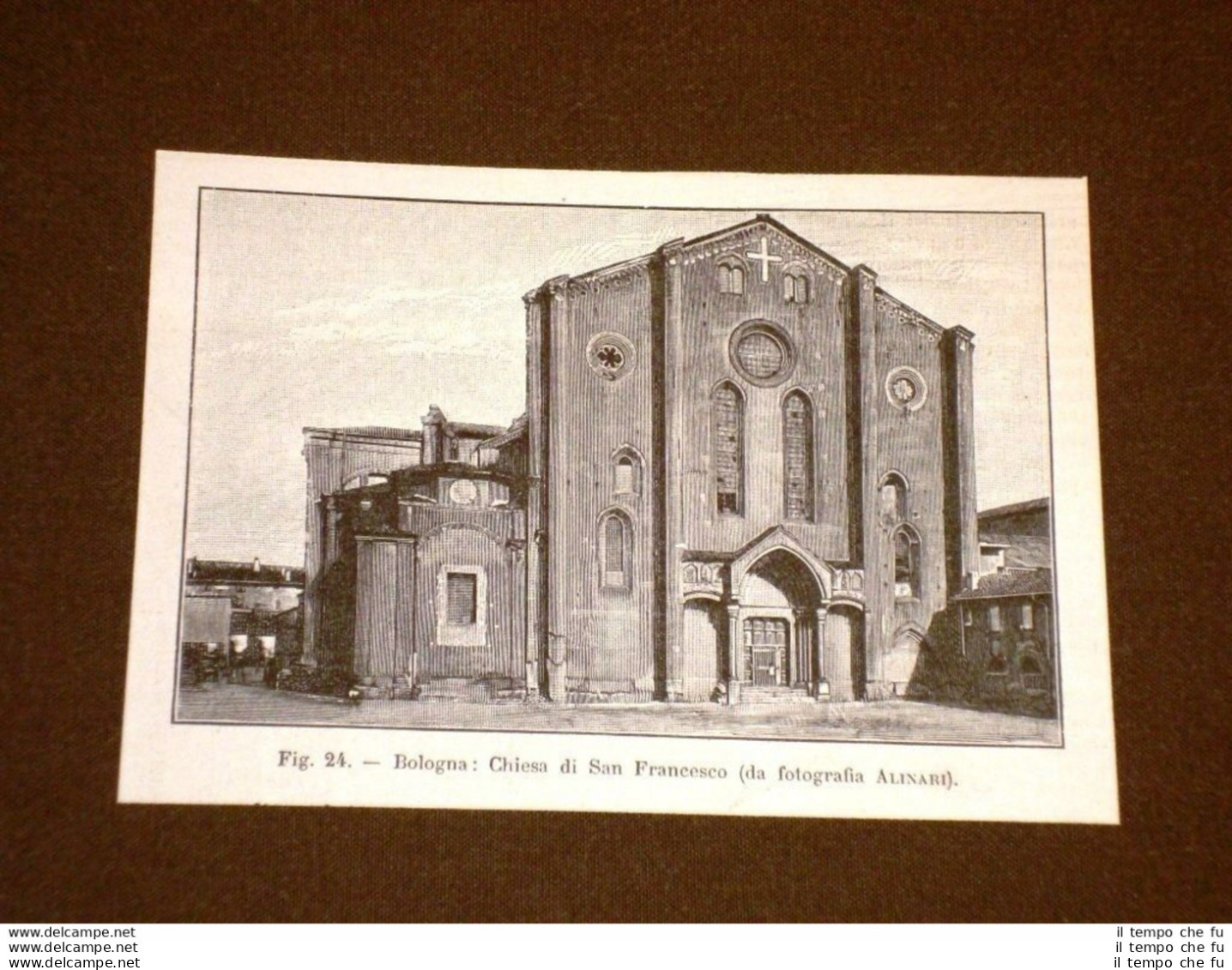 Rara Veduta Di Bologna Di Fine '800 Chiesa Di San Francesco - Before 1900