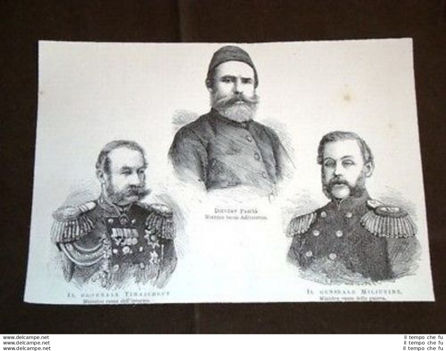 Djevdet Pascià Turchia Timascheff E Miliutine Russia - Before 1900