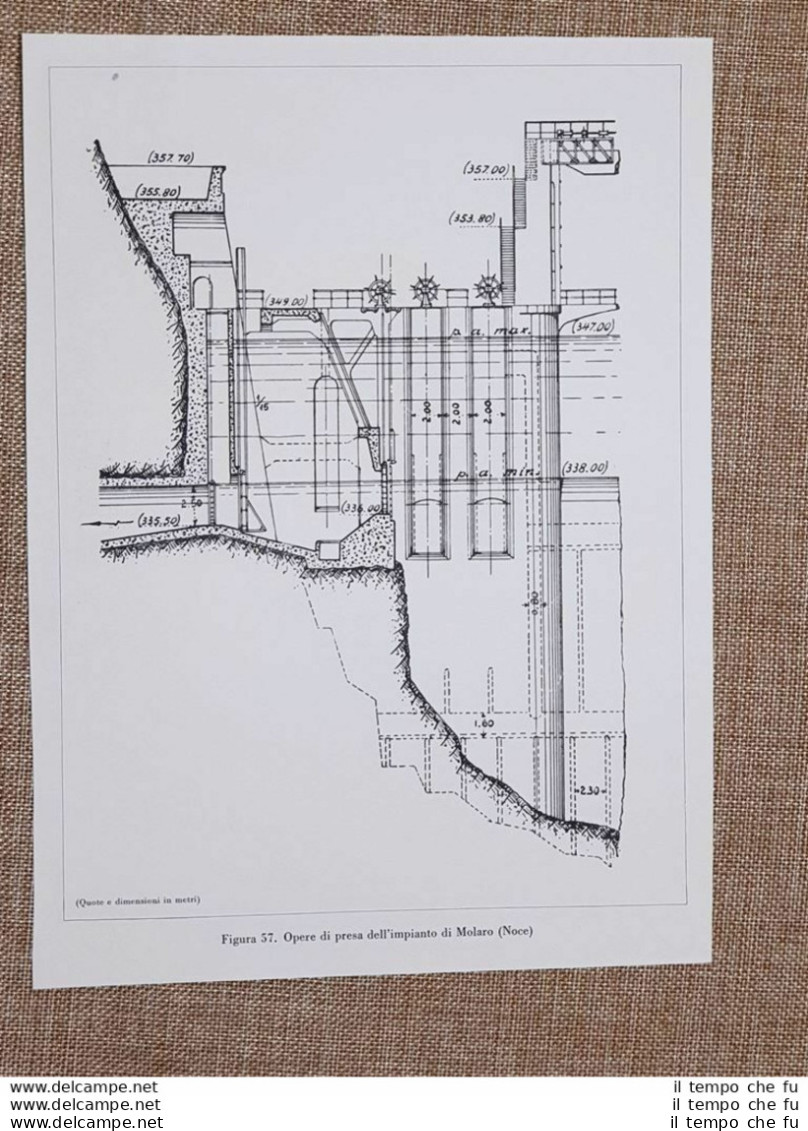 Le Centrali Idroelettriche Nel 1934 Opere Di Presa Impianto Molaro E Dell'Aniene - Sonstige & Ohne Zuordnung