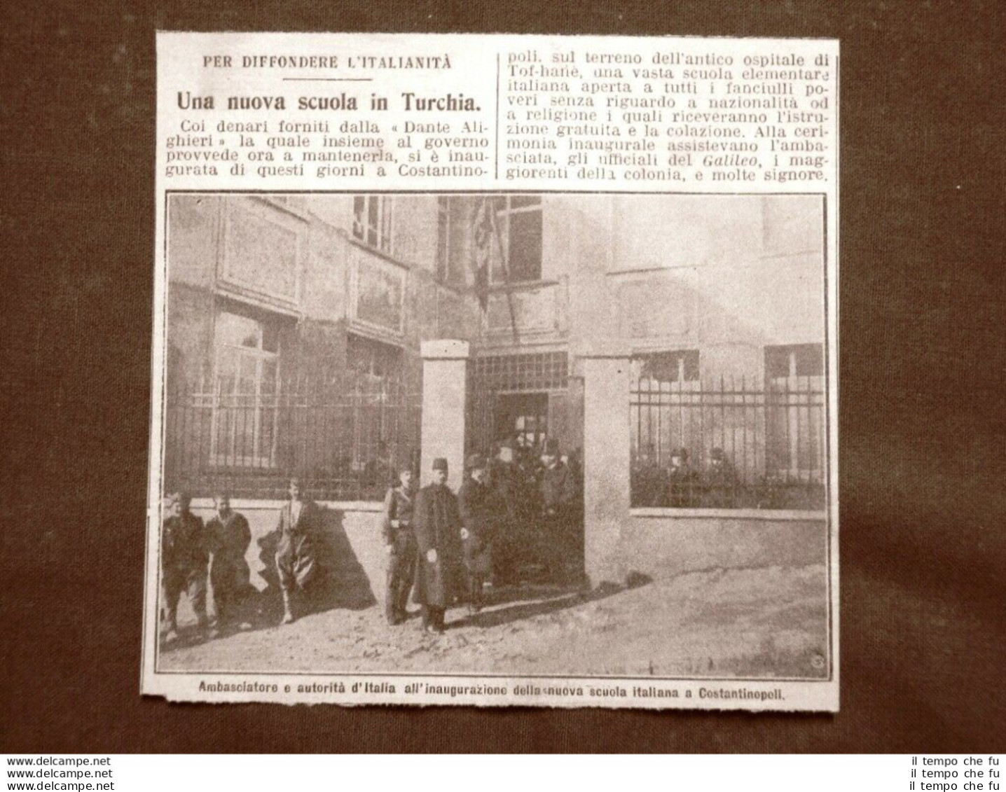 Costantinopoli O Istanbul Nel 1910 La Nuova Scuola Elementare Italiana Turchia - Other & Unclassified