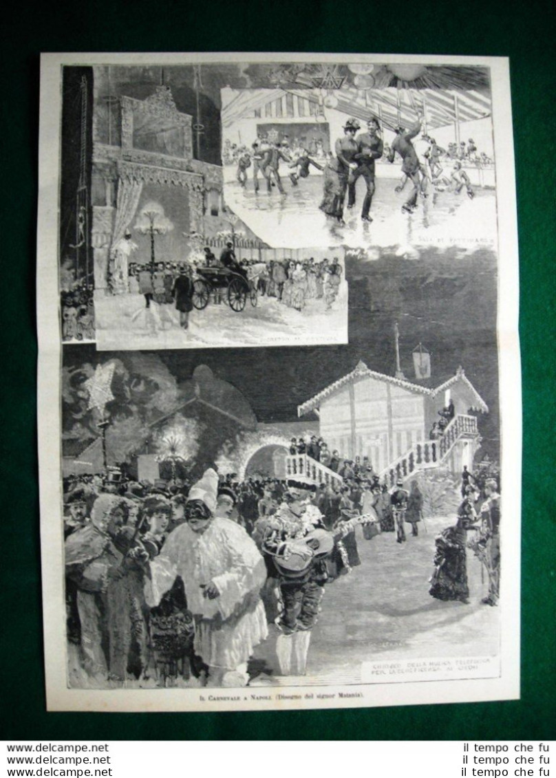 Il Carnevale A Napoli Nel 1884 - Voor 1900